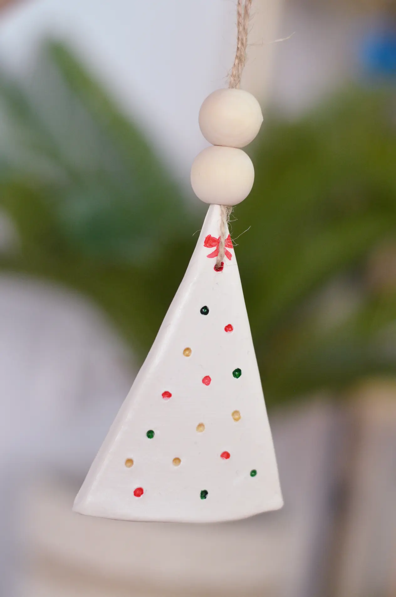 taller de adornos de navidad de cerámica