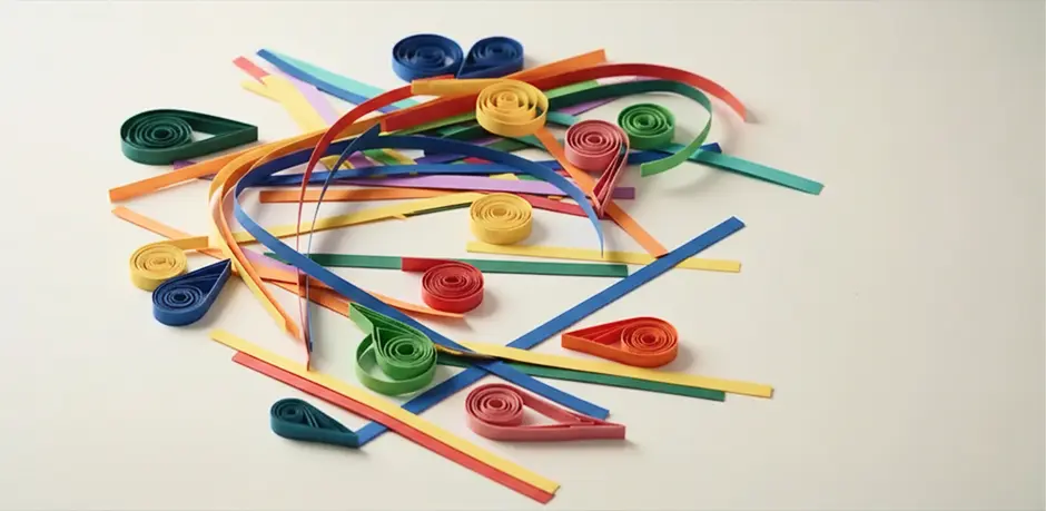tiras de filigrana o quilling para manualidades