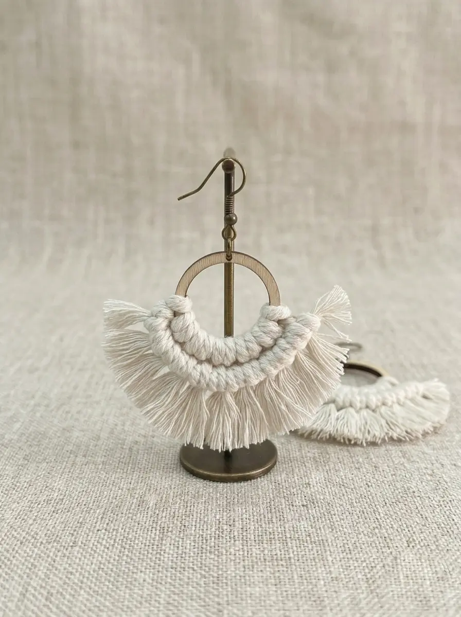 taller de pendientes de macrame en madrid