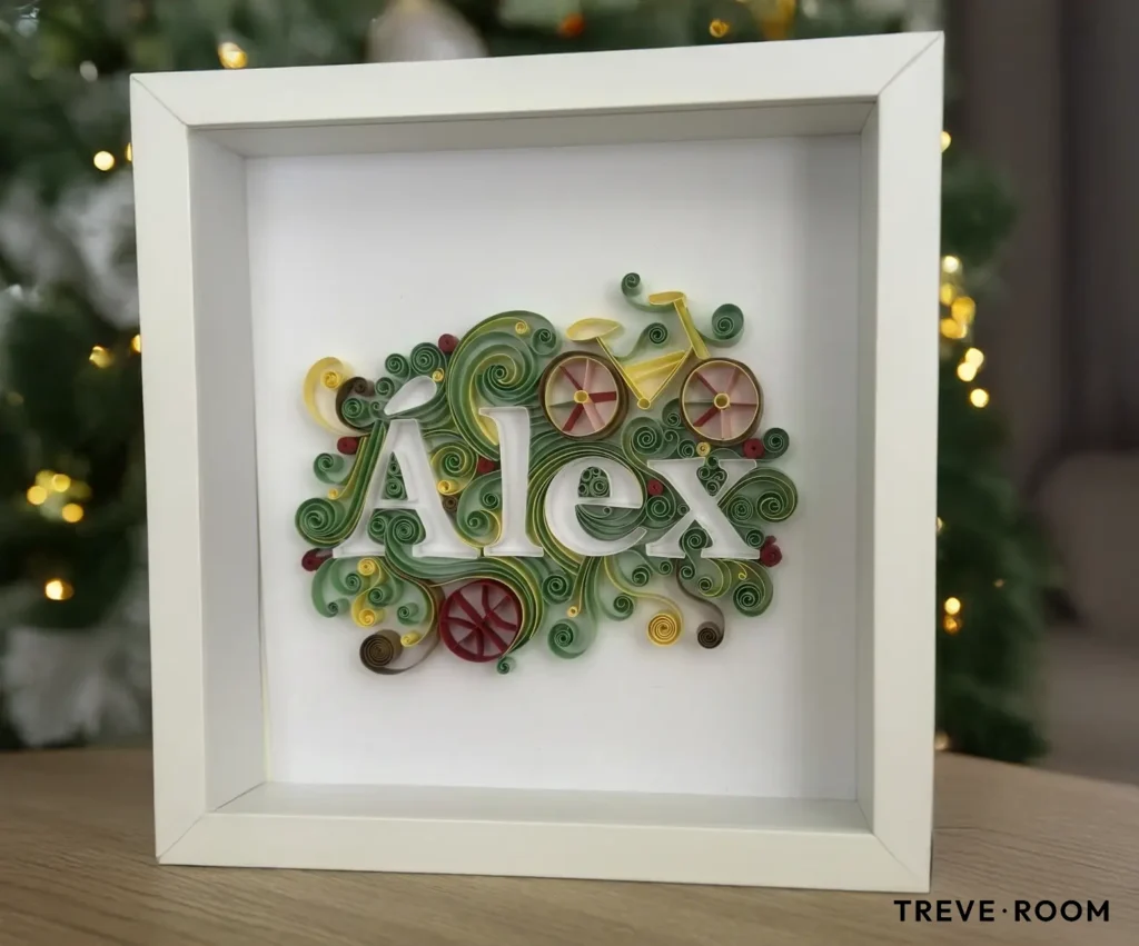 nombre de quilling personalizado para regalar